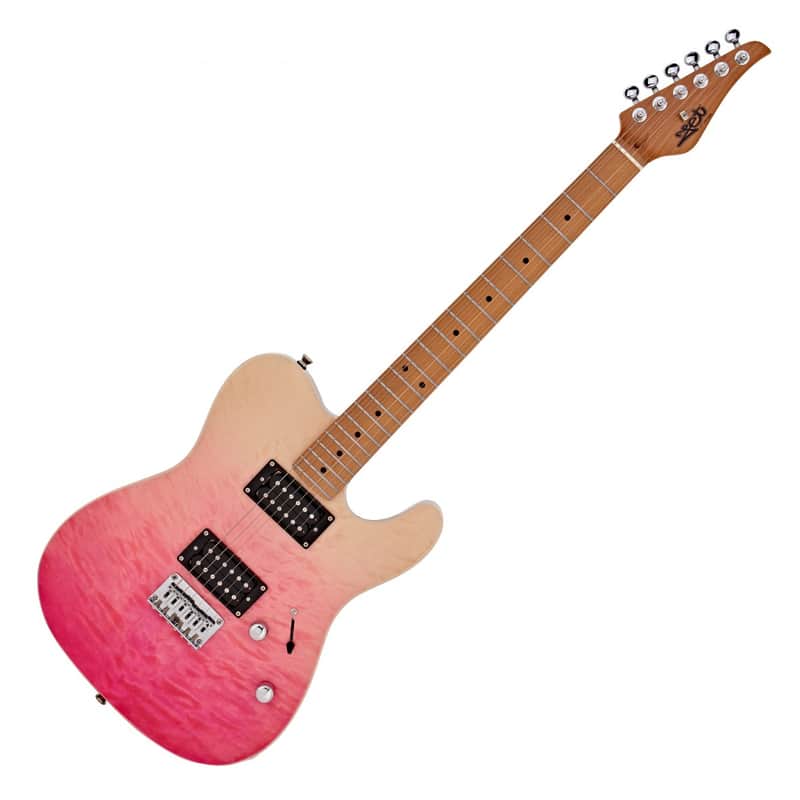 Jet JT-450 QTPK 450 Series Basswood Quilted Maple Body Canadian Roasted Maple Neck 6-String Electric Guitar image 1