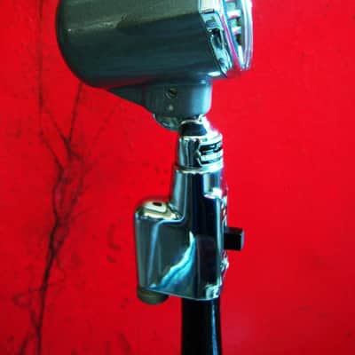 Vintage 1940's Astatic N-80S Crystal microphone High Z w Astatic E6G stand harp mic HAM radio 10C 10D image 4