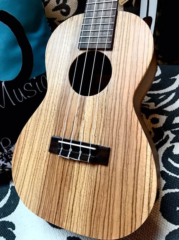 Ohana Zebrawood Concert Ukulele CK-15Z 2017 Zebrawood Satin image 1