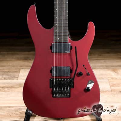 ESP LTD M-1000 Fishman Fluence Floyd Rose Guitar – Candy Apple Red Satin image 2
