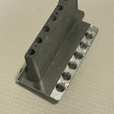 1990's MIM Fender Mexico Stratocaster Factory 6 Post Tremolo Bridge & Arm 2 1/16" String Spacing image 12