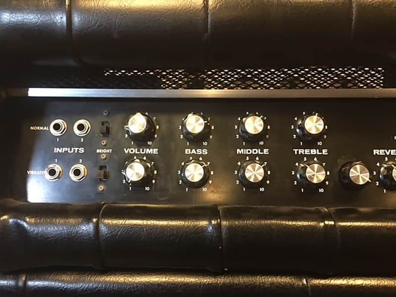 Plush PRB 1000S Amp and Cabinet early 1970's Black Padded image 1