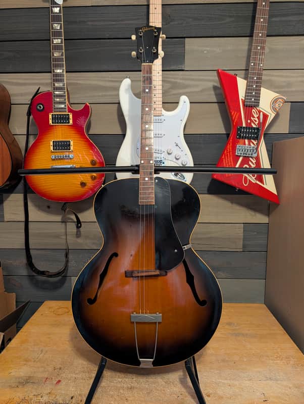 1951 Gibson TG-50 Tenor Archtop Acoustic Guitar Sunburst NO Repairs W/Case image 1