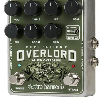 Electro-Harmonix Operation Overlord Allied Overdrive - Guitar Effect Pedal image 2