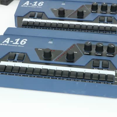 Aviom System (1) A-16T Input Module (1) A-16D A-Net Distributor (4) A-16 Mixer image 2