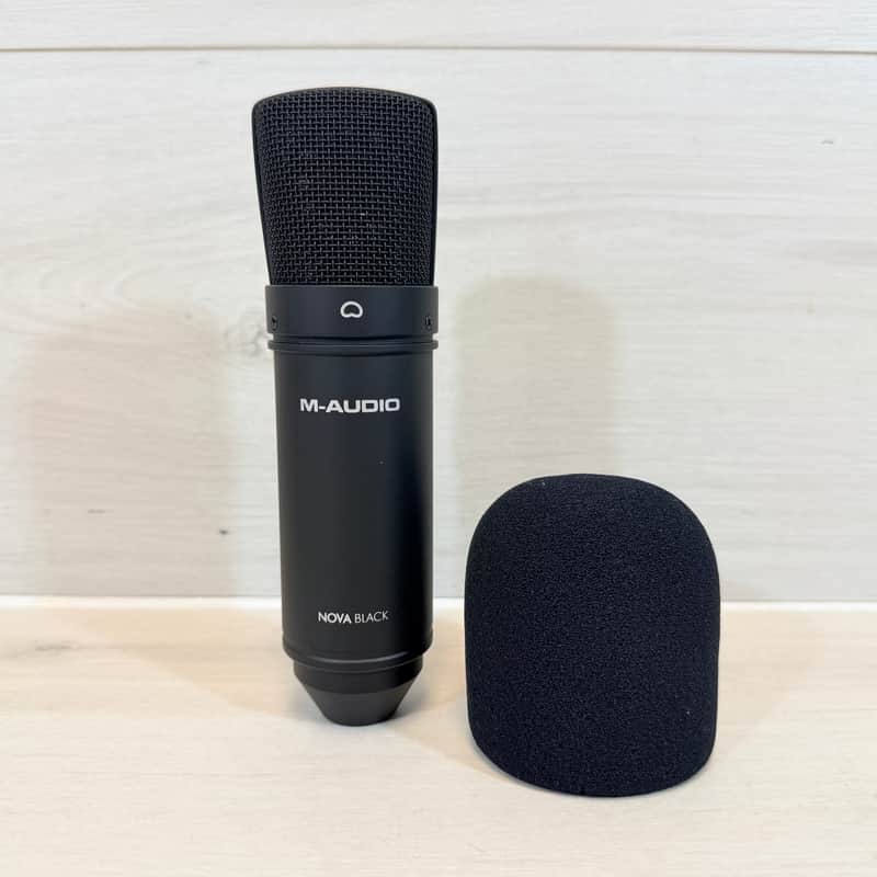 M-Audio Nova Black Large-Diaphragm Condenser Microphone – Studio XLR Mic w/ Windscreen 2010's image 1