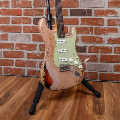 Fender Custom Shop SR25 61 Stratocaster Super Heavy Relic Dirty Shell Pink over 3-Color Sunburst 2025 w/OHSC image 3