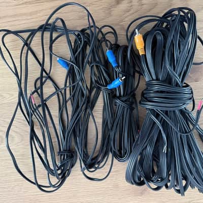 Set of 5 Speaker Cables for Bose Lifestyle / Acoustimass – RCA to Bare Wire image 2