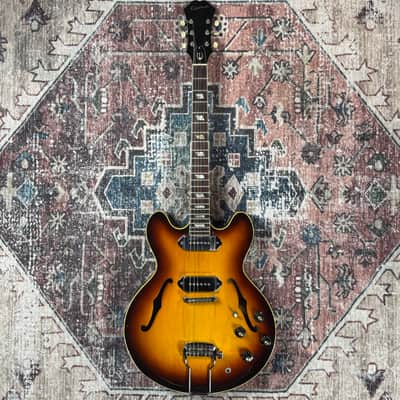 1967 Epiphone Casino E230TD Vintage Sunburst Gibson Made In Kalamazoo 2xP90 Hollowbody ES Electric Guitar W/ Case! image 5