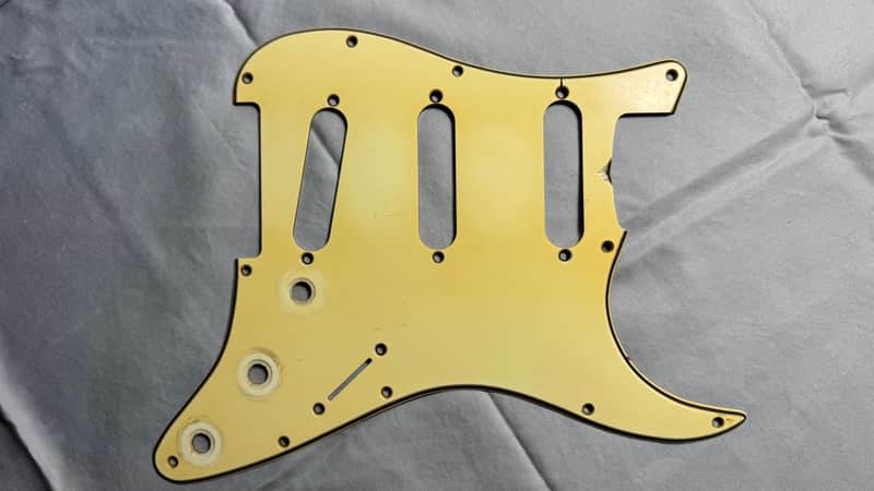 Fender Stratocaster Celluloid Nitrate Pickguard Vintage Relic Aged USA 63 - 65 1963 64 Mint Green Strat image 1