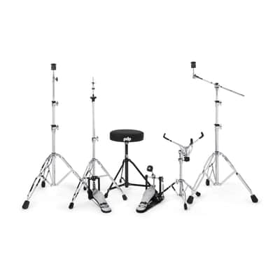 PDP Mainstage 5-Piece Complete Drum Kit with Hardware and Paiste 101 Cymbals (Pale Rose) image 7