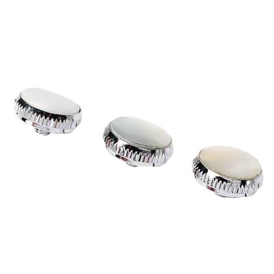 Beige Shell Inlay Trumpet Finger Buttons For Trumpet Replacement 3 Pcs image 3