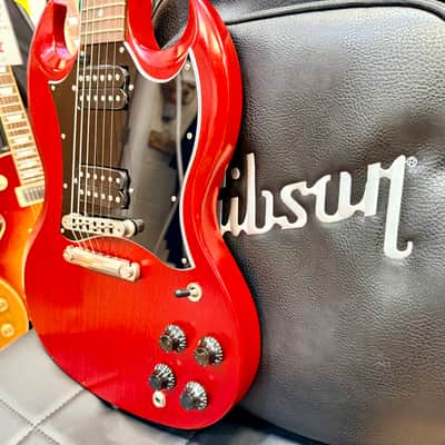 🍒2022🍒 Gibson SG Tribute~ Worn Satin Cherry USA + Deluxe Gig Bag~ Cherished! image 3
