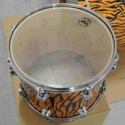 DREAM SET! DW USA 22/10/12/14 4 pc DRUM SET in TIGER MARINE PEARL! RM44 image 7