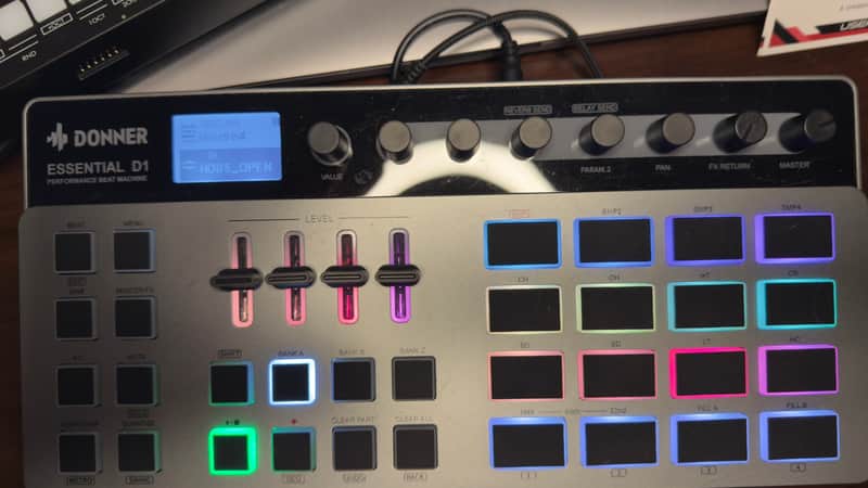 Donner B1 & D1 Drum Machine / Analog Bass Synth Music Bundle image 1