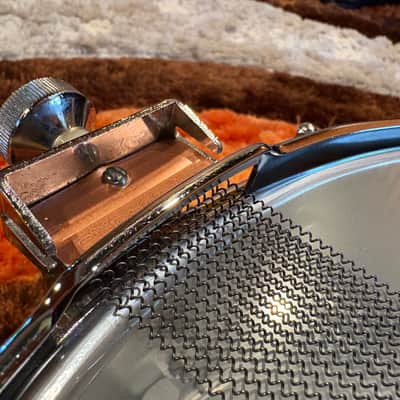Vintage 1960s Slingerland Super Sound King Snare Drum – 14x5 – Niles Badge – Dual Throw Off image 9