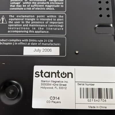 Stanton C.314 DJ Tabletop CD Player With Mp3 Playback Mixer Turntable - Working in Orig. Box image 13