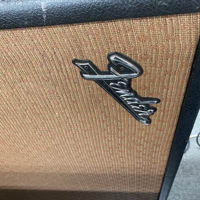 Fender Black Panel Bandmaster 40-Watt 2-Channel Guitar Amp Head with 2x12 Cabinet 1966-67 image 7