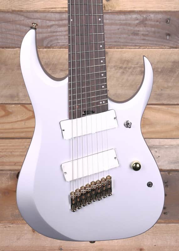 Ibanez RGD Axe Design Lab Multi-Scale RGDMS8 8-String Electric Guitar  Classic Silver Matte image 1