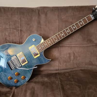 Xaviere Pro XV-555 Guitar - Blue Flame Top Maple image 1