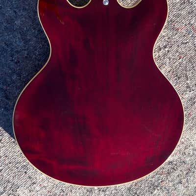Gibson ES-335TD Lefty 1976 - Cherry/Wine Red image 12