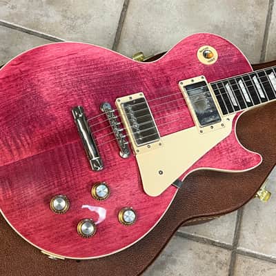 2024 Gibson USA Les Paul Standard 60s Electric Guitar Figured Top Transparent Fuchsia image 1