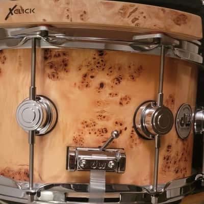 DW 7x13 Collector's Maple VLT Mapa Burl Snare Drum - SO#1119665 image 4
