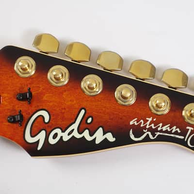 1995 Godin Artisan TC Quilt Top Sunburst with Hardshell Case image 6