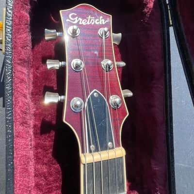 Gretsch G6228FM Players Edition Jet BT with V-Stoptail 2018 - Dark Cherry Stain - Flamed Top image 16