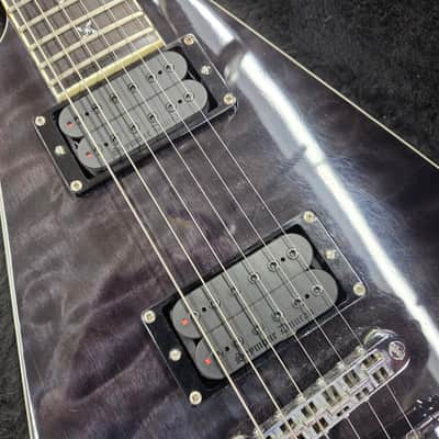ESP LTD Ninja-600 Michael Amott Signature with Case - See Thru Black image 4