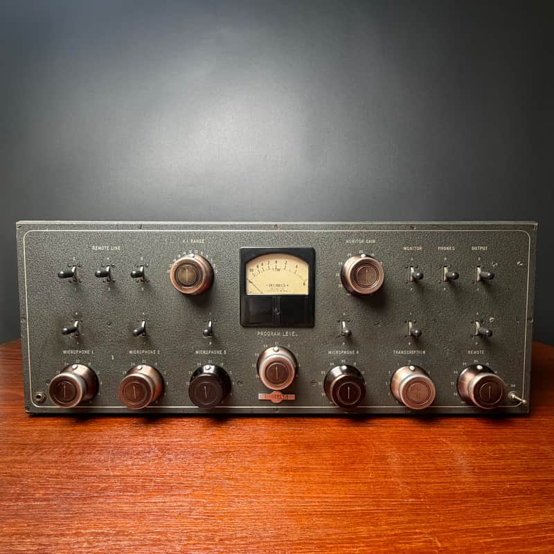 1938 Collins Radio Co. 12H-6 Console tube mixer broadcast preamp image 1