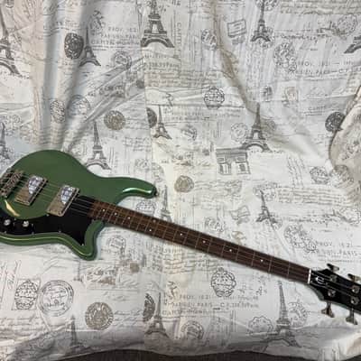 2021 Epiphone Embassy Pro Electric Bass, Wanderlust Green Metallic image 5