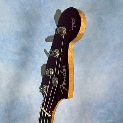 Fender AJB-M Aerodyne Jazz Bass Medium Scale Old Candy Apple Red, MIJ image 10