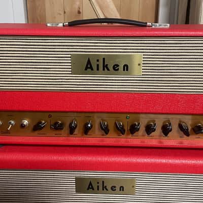 Aiken Sabre Head (50 Watt) W/Aiken Matching 2x12 - Red image 1