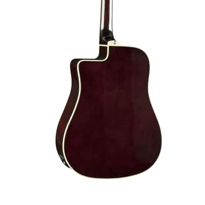 EKO Guitars NXT Series Dreadnought Cutaway Electric / Acoustic Guitar - Natural 06217005 image 3