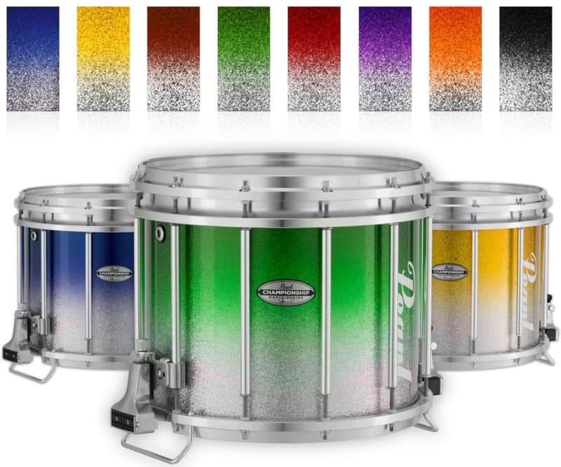Pearl Championship Maple Varsity FFX Marching Snare Drum Fade Top Finish 14 x 12 in. Purple Silver #977 image 1