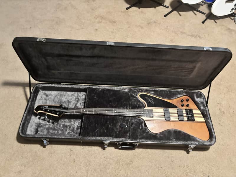Epiphone T-bird Thunderbird Pro IV (NO - Natural Oil finish) 2013 bass with active electronics with hard case image 1
