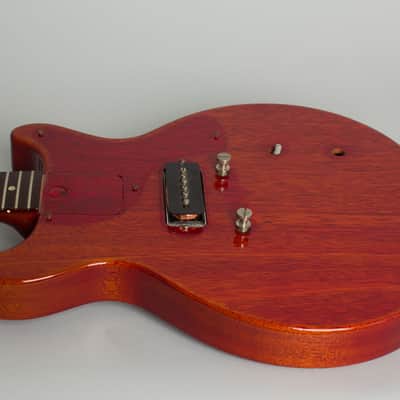 Gibson  Les Paul Junior Solid Body Electric Guitar (1958), ser. #7312, black tolex hard shell case. image 13