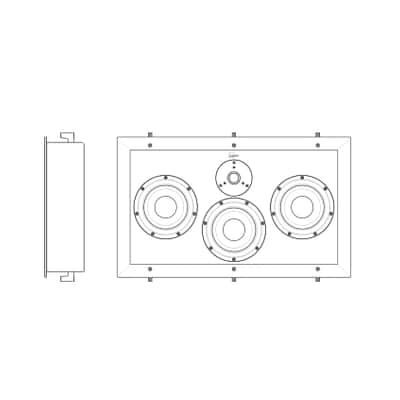 LYNGDORF D-500 Center - Full-Range In-Wall Loudspeaker - NEW! image 9