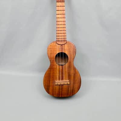 Vintage *RARE* SAM F. CHANG HONOLULU HAWAIIAN KOA 20 3/4” Soprano Ukulele w/Case image 19