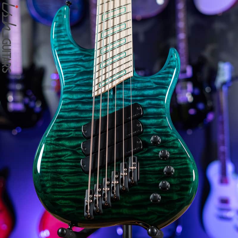 Dingwall Z3 6-String Bass Green to Turquoise Fade image 1