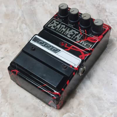 DOD Death Metal Distortion FX86 1990s - Airbrush Black and Red (1st Edition) image 4