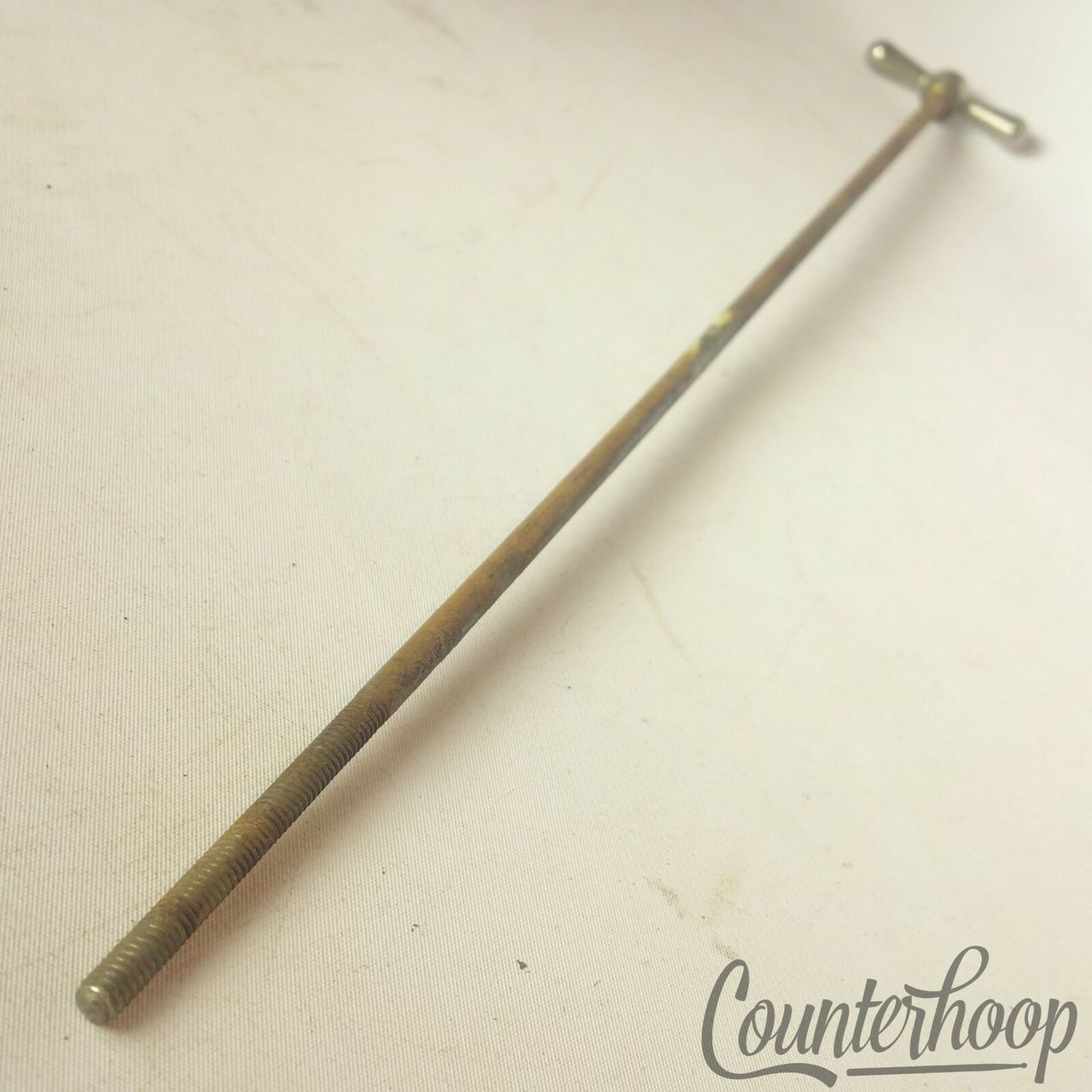 Ludwig x14" Bass Drum Bow-Tie Single Tension T-Rod Vintage 30s Nickel USA — main photograph