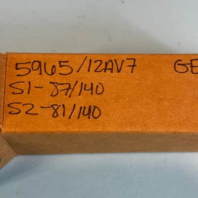1965 General Electric 5965 12AV7 Vintage GE Gray Plate Side Getter Tube! T512 image 6