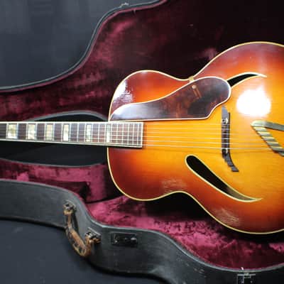 A Vintage 1939 Beautiful Gretsch Syndromic Cat Eye Holes Archtop Guitar in it's Original Case   # 3 G image 1