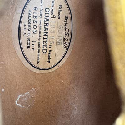 Gibson ES-295 1953 Gold All Original Excellent Condition image 7