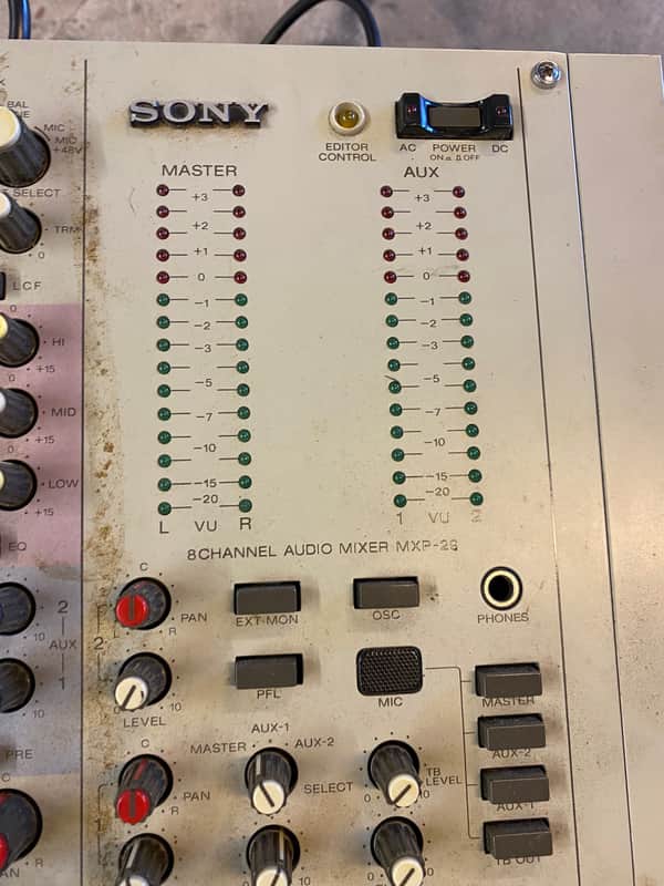 SONY MXP-29 BROADCAST MIXER | Reverb