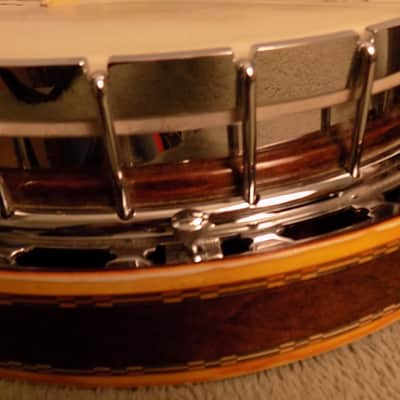 1970’s IBANEZ Artist 591 Wreath 5-String Banjo with Drop D Tuners and Hard Shell Case image 4
