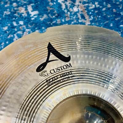 RARE SIZE 15” Zildjian A CUSTOM REZO Hihats 1307g 1653g image 7