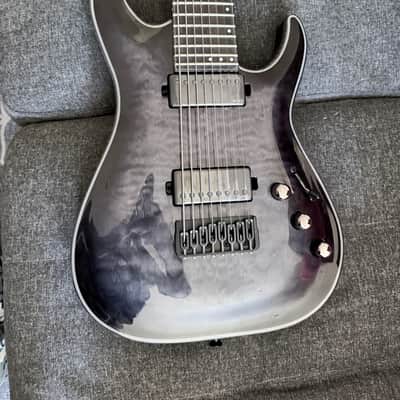 Schecter Hellraiser Hybrid C-8 2014 - Present - Trans Black Burst image 2
